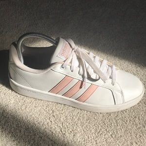 Adidas superstar cloud foam women’s 9, white/pink